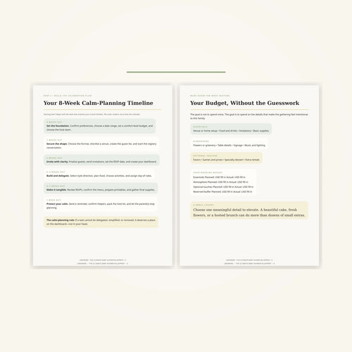 The Ultimate Baby Shower Blueprint by CalmCradle
